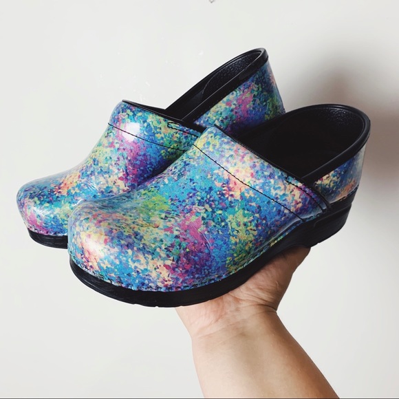 colorful dansko clogs
